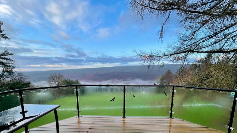 The Barn at Rigg End - 1st Floor Decking External View