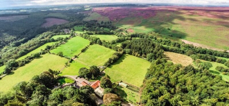 The Barn at Rigg End - North York Moors Aerial