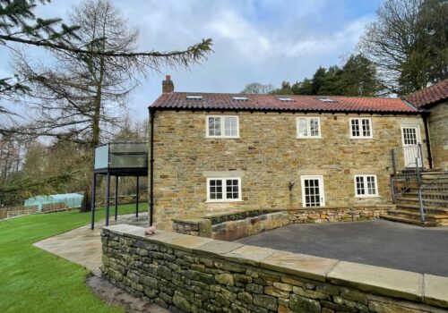 The Barn at Rigg End - Side on View & Parking